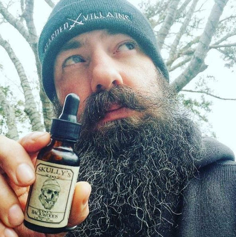 backwoods beard oil, skullys ctz beard oil